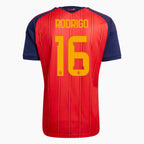 Spain 2026 World Cup Champions Home Player Jersey — Rodrigo 16