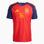 Spain 2026 World Cup Home Player Jersey — Rodrigo 16 — View 2