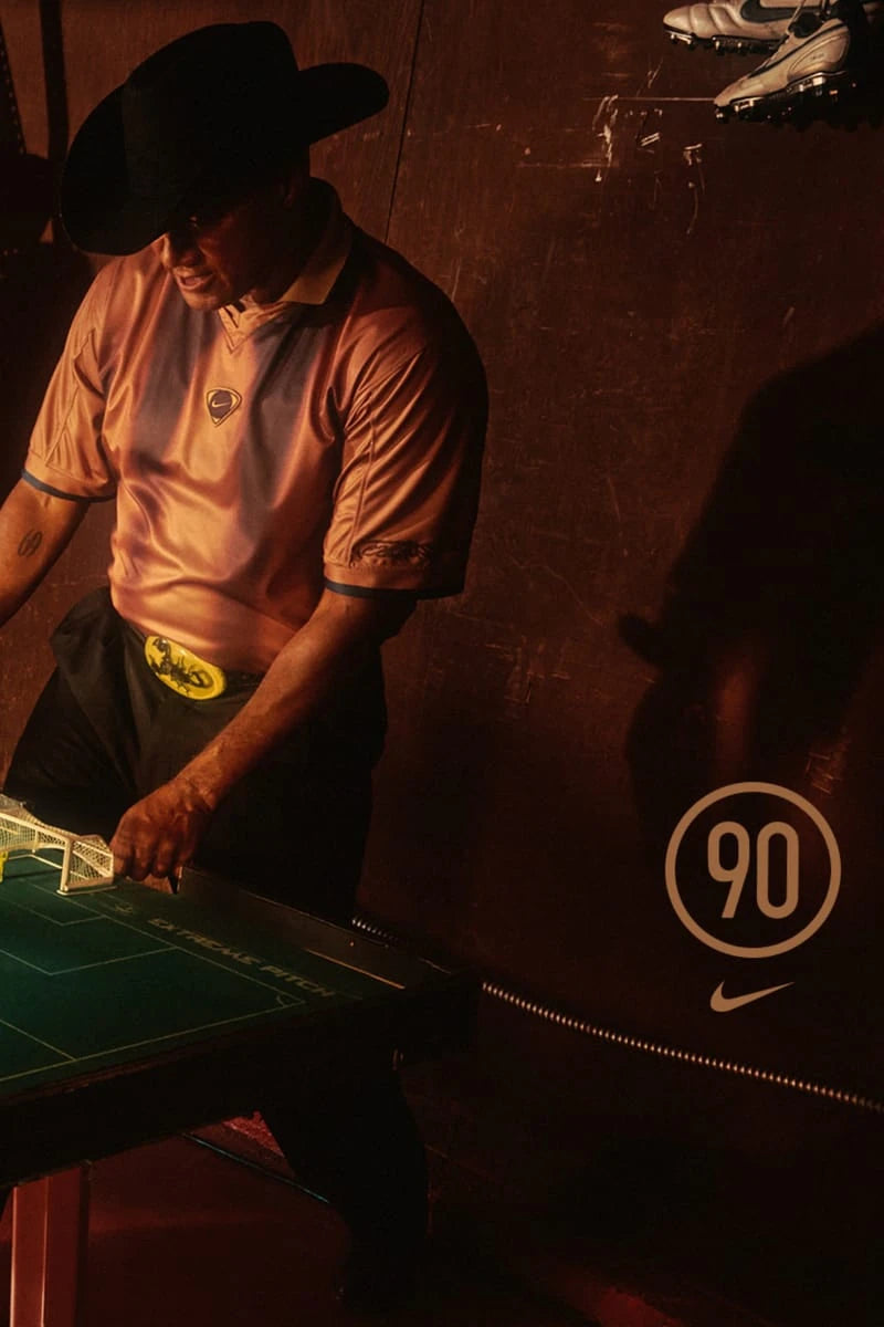 Cactus Jack Total 90 official launch campaign, model by the pool table
