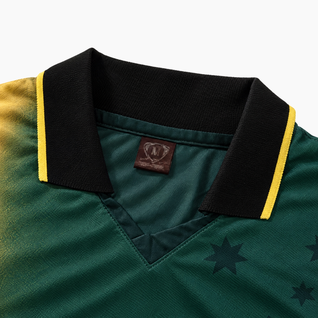 Australia Travis Scott Cactus Jack x Nike Total 90 Retro Jersey - Collar detail
