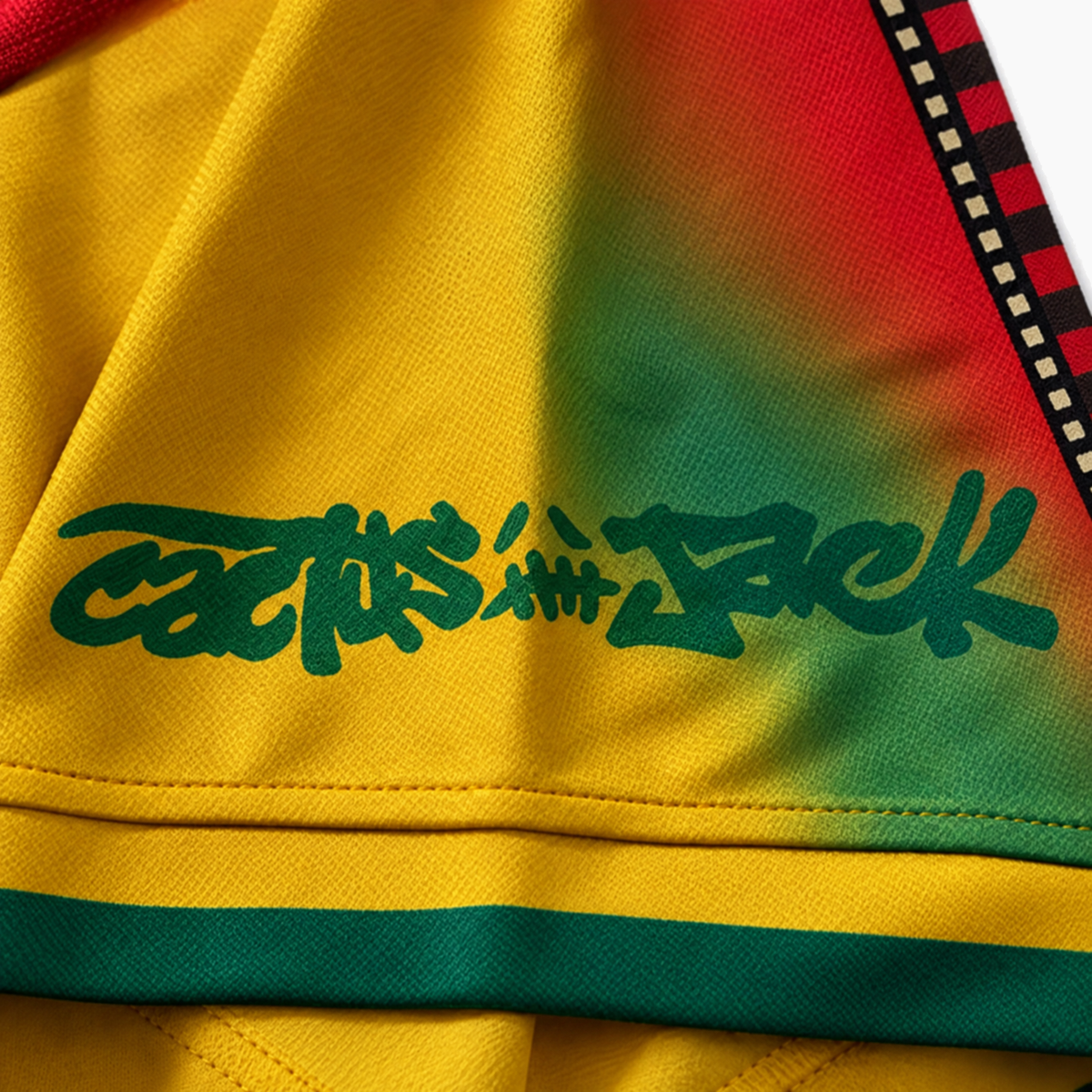 Senegal Travis Scott Cactus Jack x Nike Total 90 Retro Jersey - Sleeve print detail
