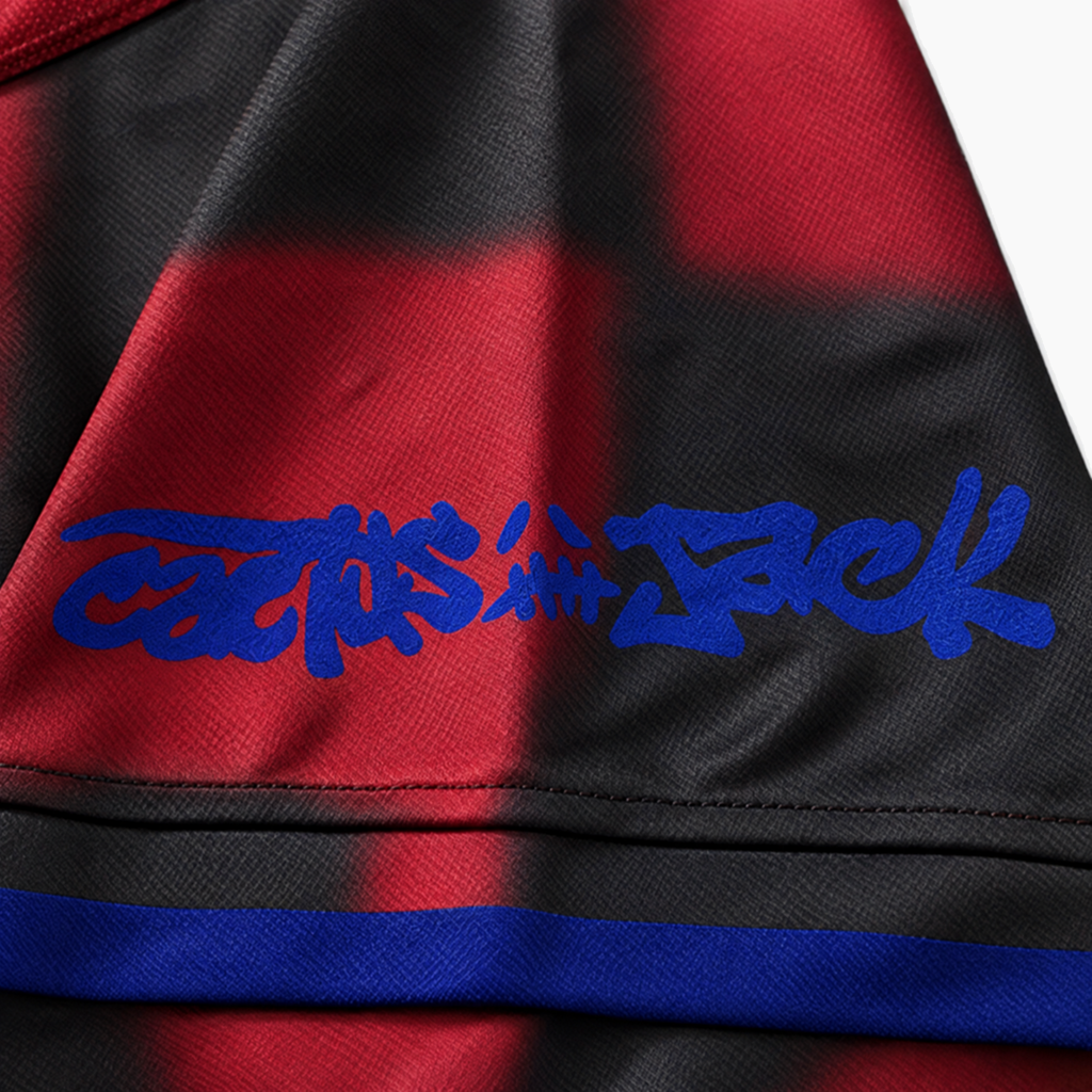 Croatia Travis Scott Cactus Jack x Nike Total 90 Retro Jersey - Sleeve print detail