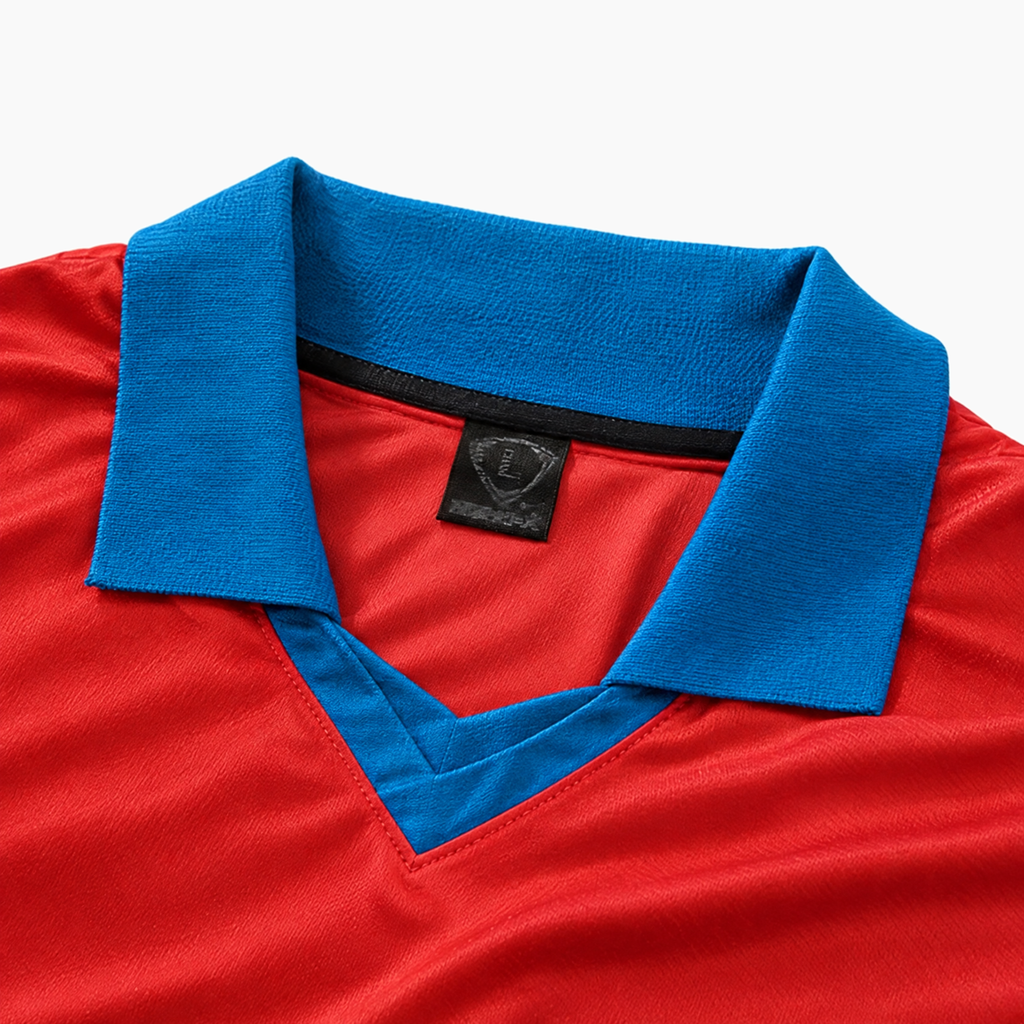 South Korea Travis Scott Cactus Jack x Nike Total 90 Retro Jersey - Collar detail