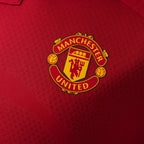 Manchester United 2026/27 Home Player Jersey — crest and fabric detail