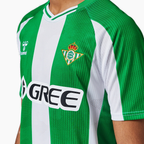Real Betis 2025/26 Home soccer jersey - collar and upper chest detail