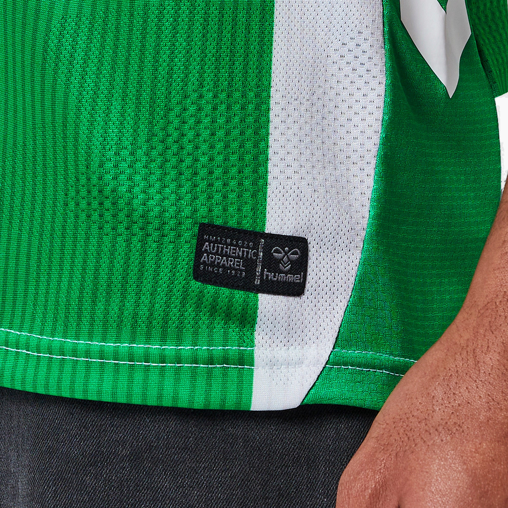 Real Betis 2025/26 Home soccer jersey - hem label detail