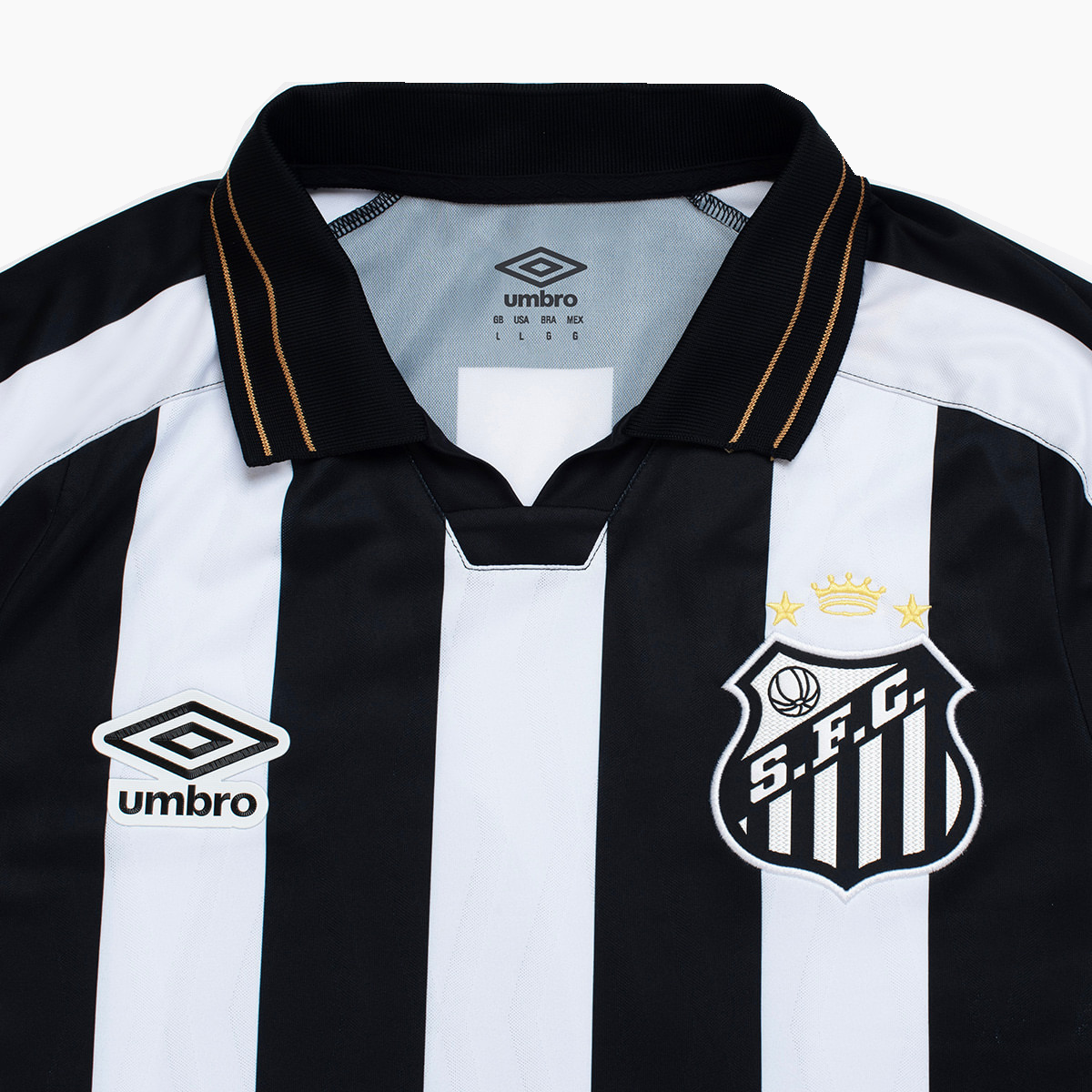 Santos 2026/27 Away soccer jersey - collar and upper chest detail