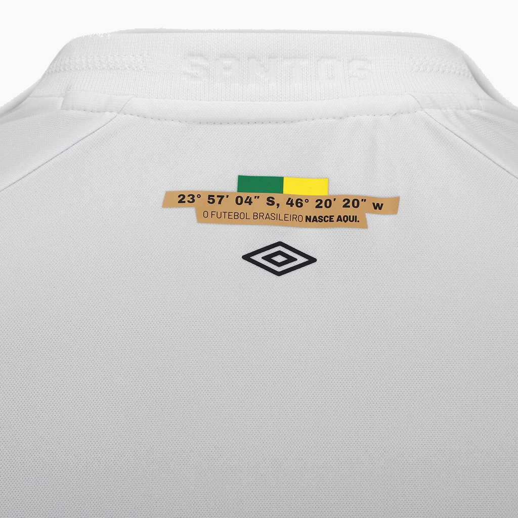 Santos 2026/27 Home soccer jersey - back neckline detail